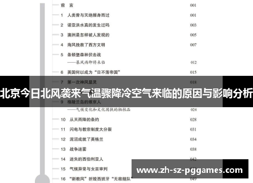 北京今日北风袭来气温骤降冷空气来临的原因与影响分析