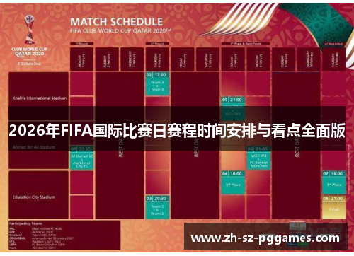 2026年FIFA国际比赛日赛程时间安排与看点全面版 2026年FIFA国际比赛日赛程时间安排与看点全面版